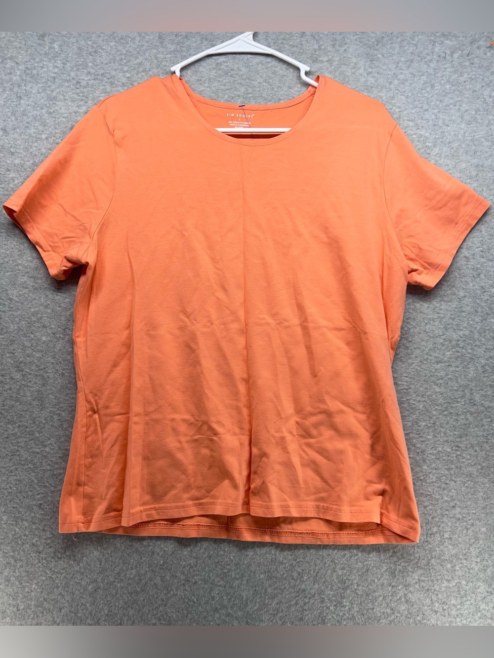 Kim Rogers Orange Short Sleeve Crewneck Tee